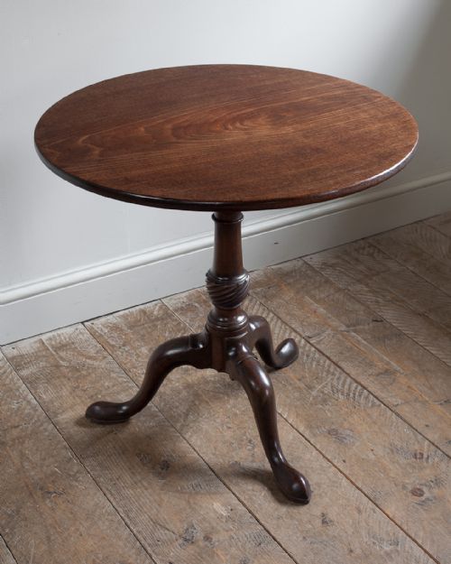 GEORGE III MAHOGANY BIRDCAGE TRIPOD TABLE - ADDITIONAL PHOTO 1