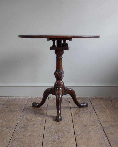 GEORGE III MAHOGANY BIRDCAGE TRIPOD TABLE - ADDITIONAL PHOTO 2