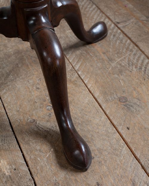 GEORGE III MAHOGANY BIRDCAGE TRIPOD TABLE - ADDITIONAL PHOTO 6