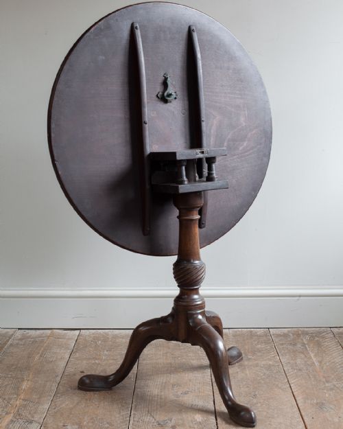 GEORGE III MAHOGANY BIRDCAGE TRIPOD TABLE - ADDITIONAL PHOTO 7