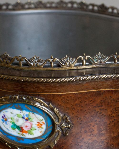 19TH CENTURY FRENCH KINGWOOD JARDINIRE - ADDITIONAL PHOTO 4