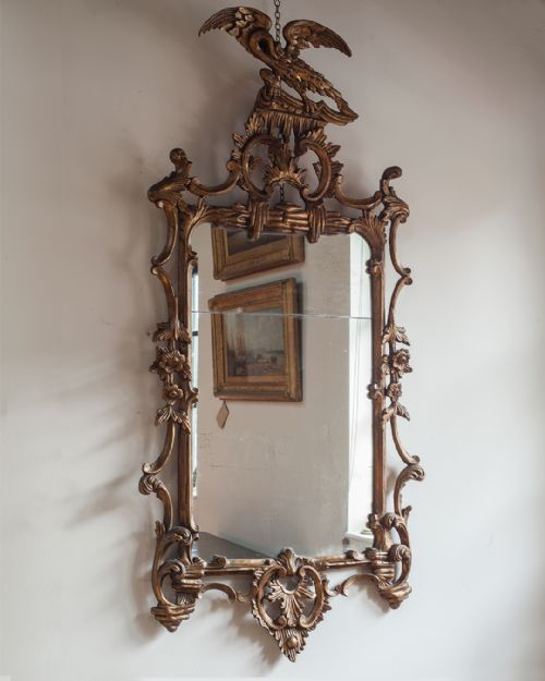 STUNNING PAIR OF 19TH CENTURY GILTWOOD ROCOCO MIRRORS - ADDITIONAL PHOTO 3
