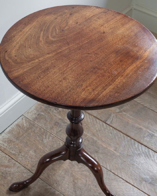 GEORGE III MAHOGANY TRIPOD TABLE - ADDITIONAL PHOTO 4