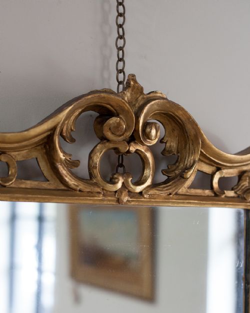 ATTRACTIVE LATE 18TH CENTURY GILTWOOD MIRROR - ADDITIONAL PHOTO 3