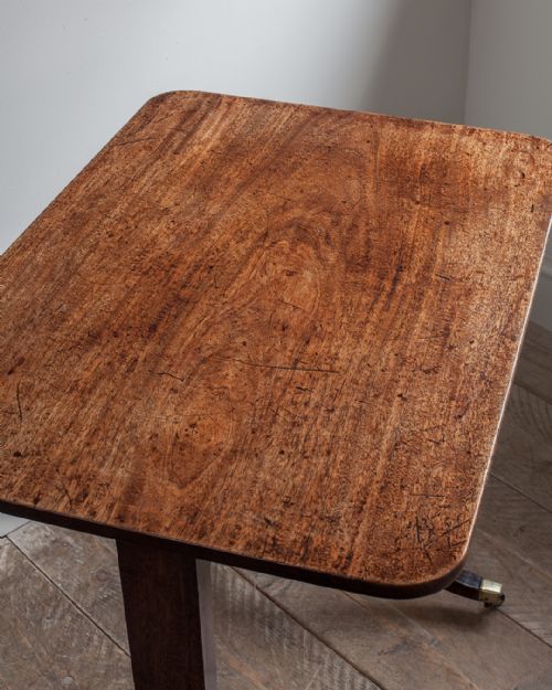 GEORGE III MAHOGANY STRETCHER TABLE - ADDITIONAL PHOTO 1
