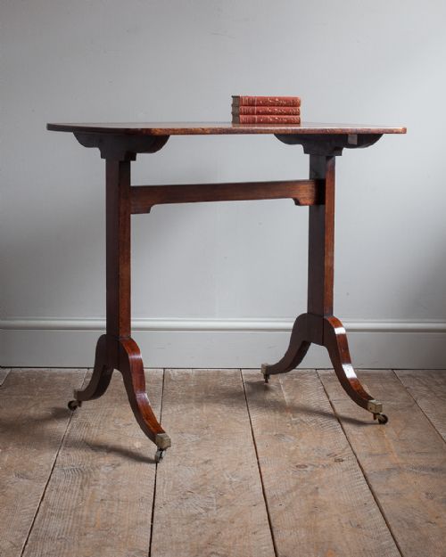 GEORGE III MAHOGANY STRETCHER TABLE - ADDITIONAL PHOTO 2