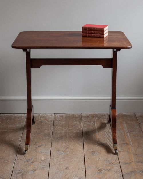 GEORGE III MAHOGANY STRETCHER TABLE - ADDITIONAL PHOTO 4