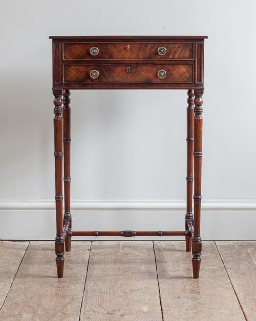 REGENCY MAHOGANY WORK TABLE - ADDITIONAL PHOTO 1