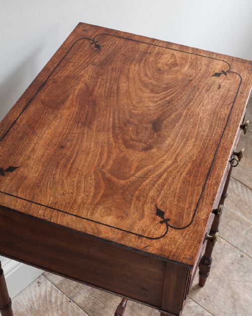 REGENCY MAHOGANY WORK TABLE - ADDITIONAL PHOTO 4