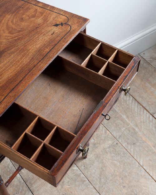 REGENCY MAHOGANY WORK TABLE - ADDITIONAL PHOTO 7