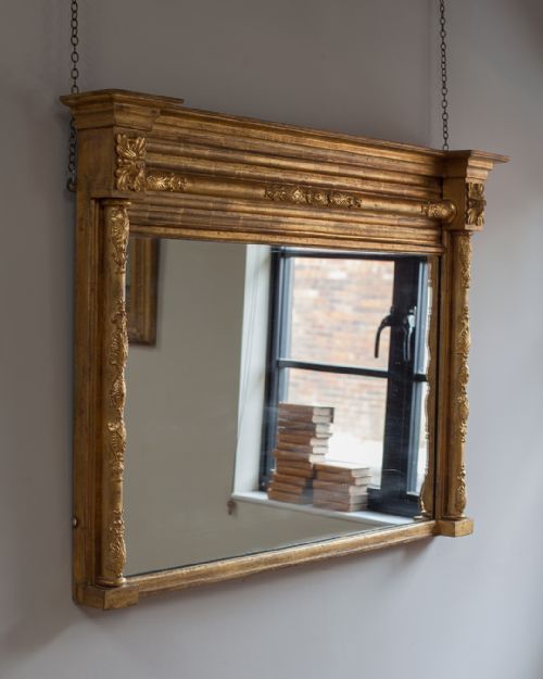 REGENCY GILT OVERMANTLE MIRROR - ADDITIONAL PHOTO 3