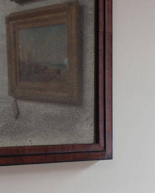 19TH CENTURY MAHOGANY WALL MIRROR - ADDITIONAL PHOTO 2