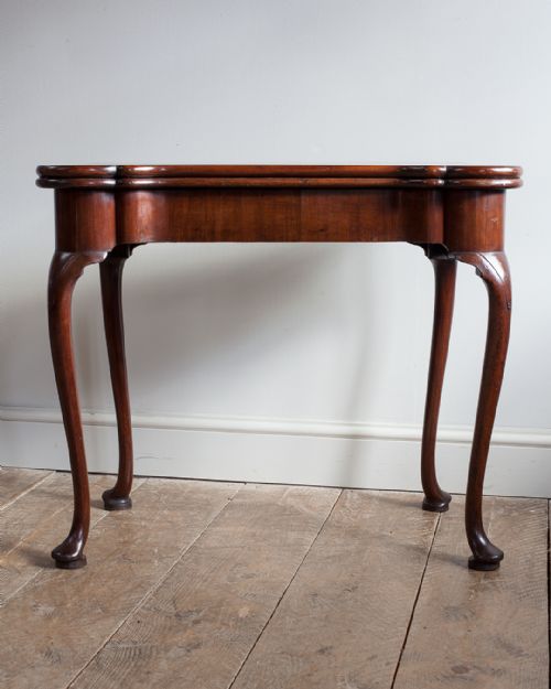 GEORGE II MAHOGANY CARD TABLE - ADDITIONAL PHOTO 1