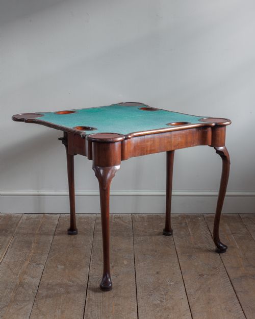 GEORGE II MAHOGANY CARD TABLE - ADDITIONAL PHOTO 2