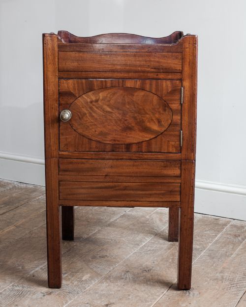 GEORGE III MAHOGANY TRAY TOP COMMODE - ADDITIONAL PHOTO 1