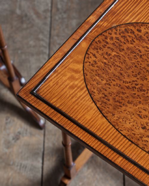 19TH CENTURY SATINWOOD NEST OF FOUR TABLES - ADDITIONAL PHOTO 4