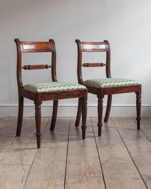 FINE PAIR OF REGENCY MAHOGANY SIDE CHAIRS - ADDITIONAL PHOTO 8