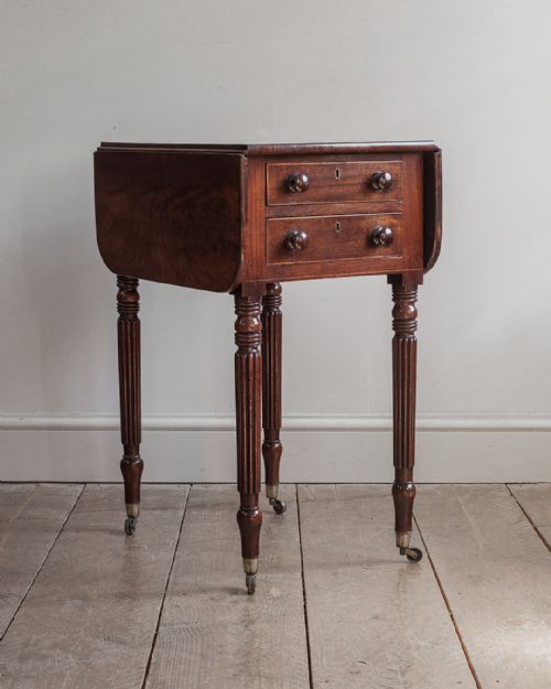 REGENCY MAHOGANY WORK TABLE
