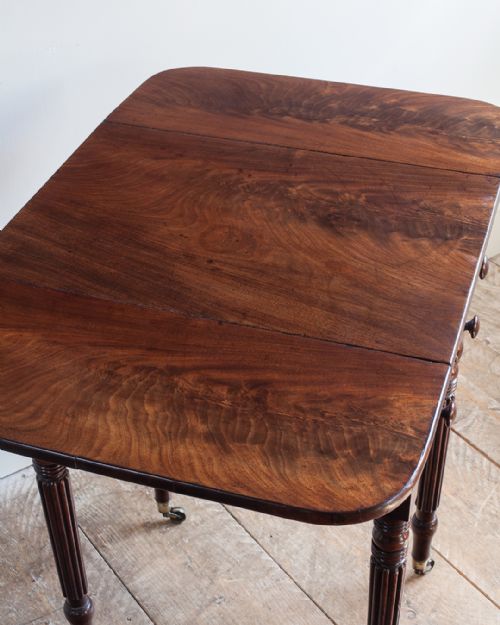 REGENCY MAHOGANY WORK TABLE - ADDITIONAL PHOTO 6