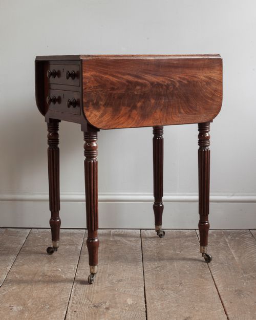 REGENCY MAHOGANY WORK TABLE - ADDITIONAL PHOTO 7