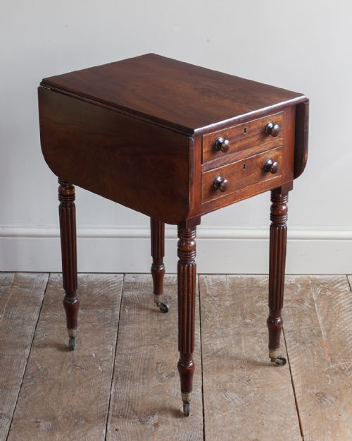 REGENCY MAHOGANY WORK TABLE - ADDITIONAL PHOTO 8