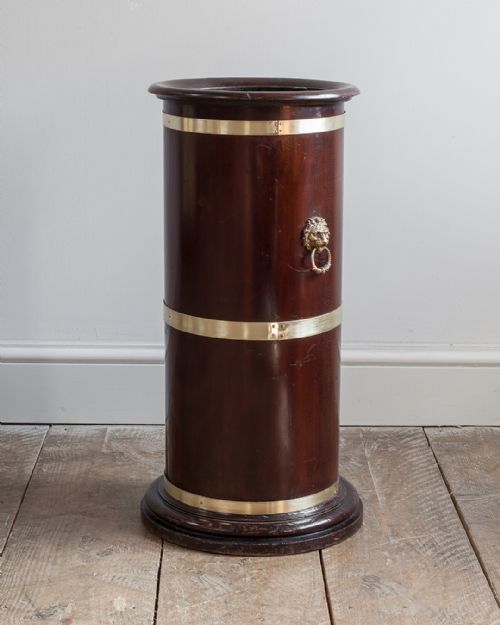 19TH CENTURY MAHOGANY STICK STAND