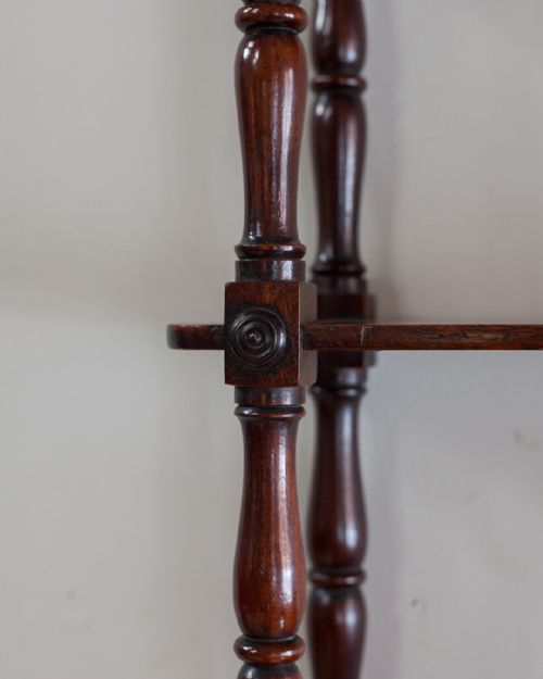 19TH CENTURY MAHOGANY WALL SHELVES - ADDITIONAL PHOTO 2