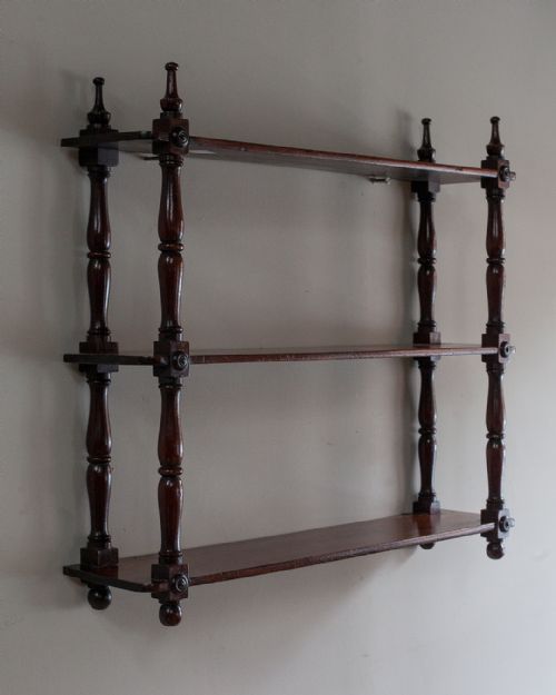 19TH CENTURY MAHOGANY WALL SHELVES