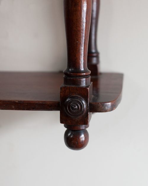 19TH CENTURY MAHOGANY WALL SHELVES - ADDITIONAL PHOTO 5