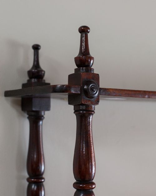 19TH CENTURY MAHOGANY WALL SHELVES - ADDITIONAL PHOTO 7
