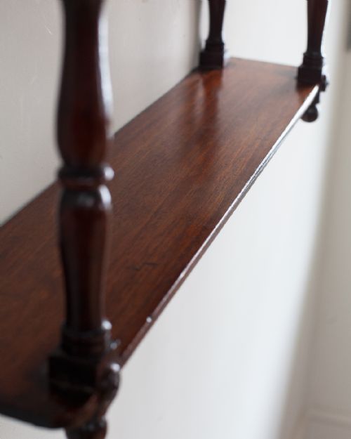 19TH CENTURY MAHOGANY WALL SHELVES - ADDITIONAL PHOTO 8
