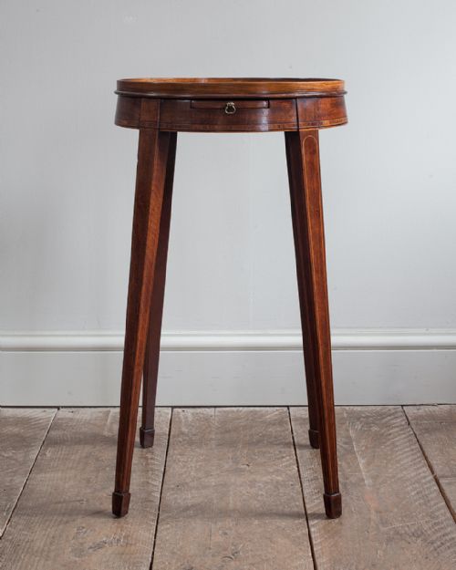 DELIGHTFUL GEORGIAN MAHOGANY OVAL URN STAND - ADDITIONAL PHOTO 1
