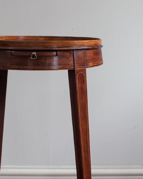 DELIGHTFUL GEORGIAN MAHOGANY OVAL URN STAND - ADDITIONAL PHOTO 6