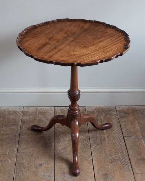 GEORGE III MAHOGANY PIE CRUST TRIPOD TABLE - ADDITIONAL PHOTO 1