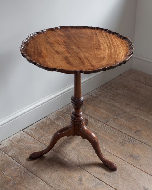 GEORGE III MAHOGANY PIE CRUST TRIPOD TABLE - ADDITIONAL PHOTO 2