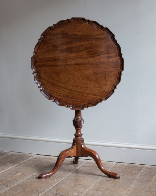 GEORGE III MAHOGANY PIE CRUST TRIPOD TABLE - ADDITIONAL PHOTO 6