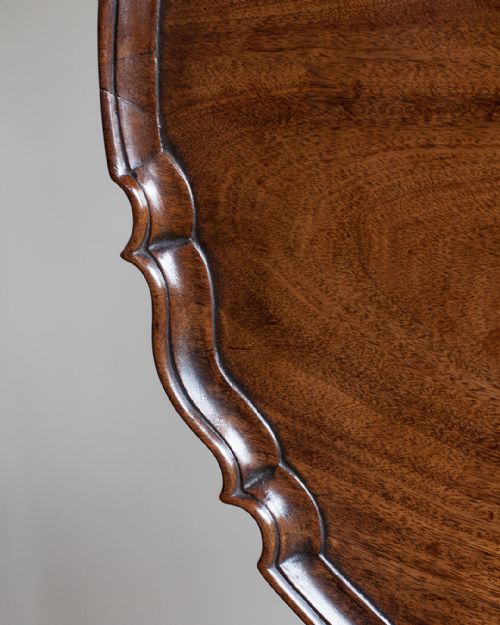 GEORGE III MAHOGANY PIE CRUST TRIPOD TABLE - ADDITIONAL PHOTO 7