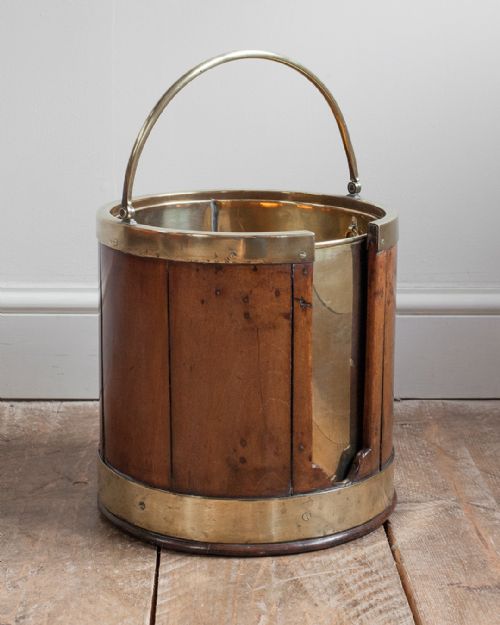 GEORGIAN MAHOGANY PLATE BUCKET - ADDITIONAL PHOTO 1