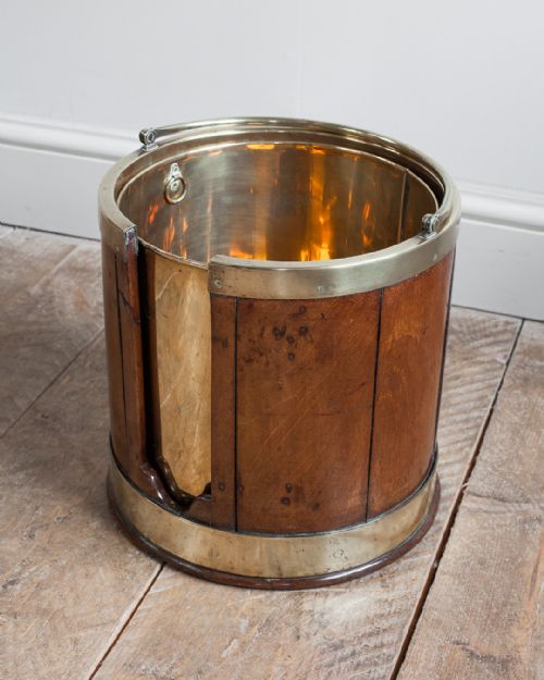GEORGIAN MAHOGANY PLATE BUCKET - ADDITIONAL PHOTO 2