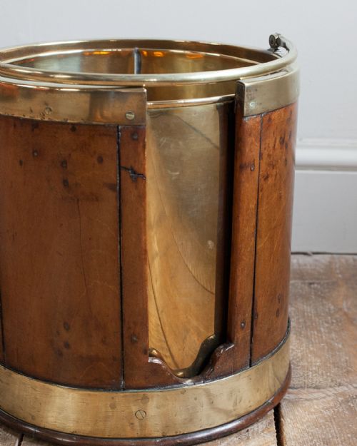 GEORGIAN MAHOGANY PLATE BUCKET - ADDITIONAL PHOTO 3