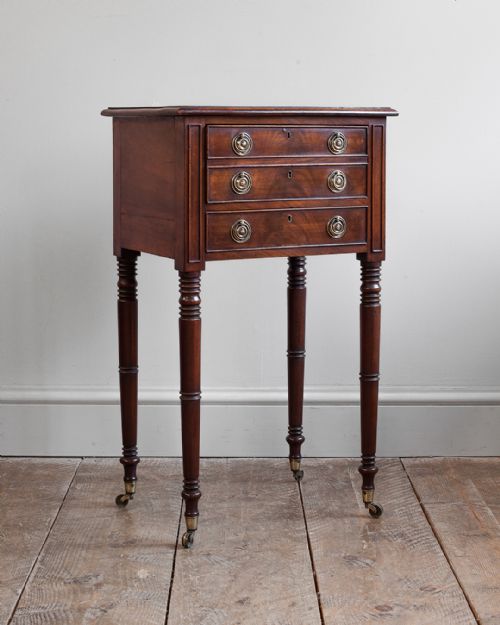 REGENCY MAHOGANY WORK TABLE