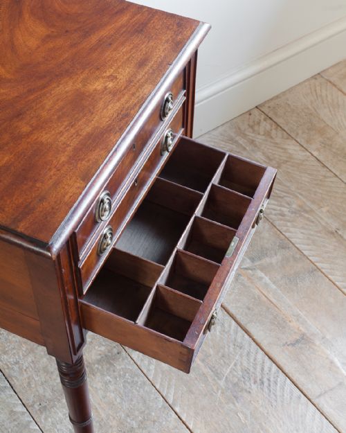 REGENCY MAHOGANY WORK TABLE - ADDITIONAL PHOTO 5