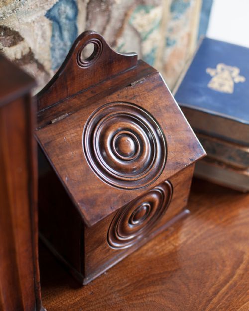 GEORGE III MAHOGANY SALT BOX - ADDITIONAL PHOTO 1