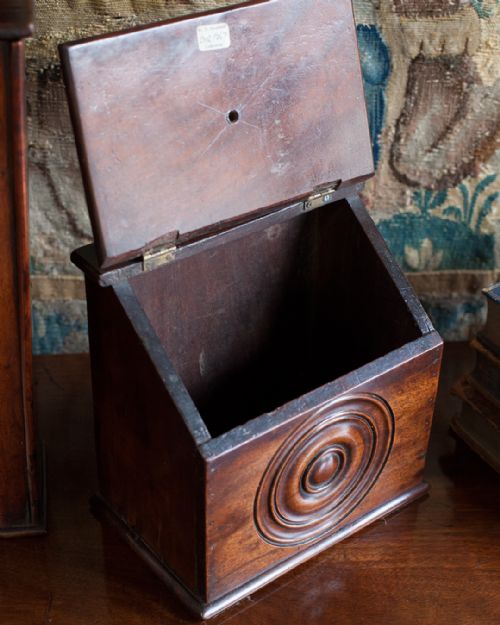 GEORGE III MAHOGANY SALT BOX - ADDITIONAL PHOTO 2