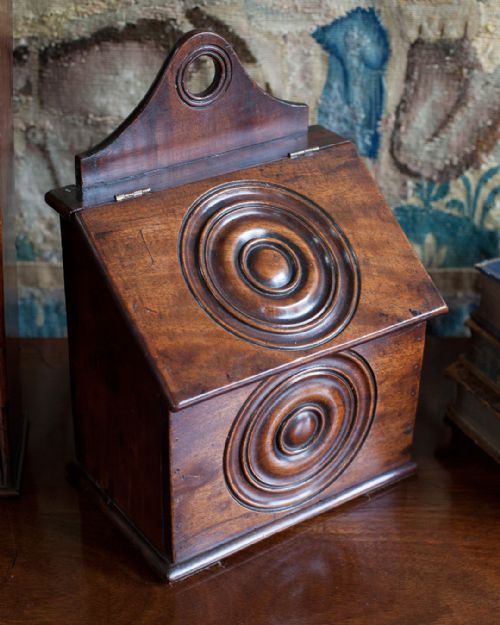 GEORGE III MAHOGANY SALT BOX - ADDITIONAL PHOTO 3