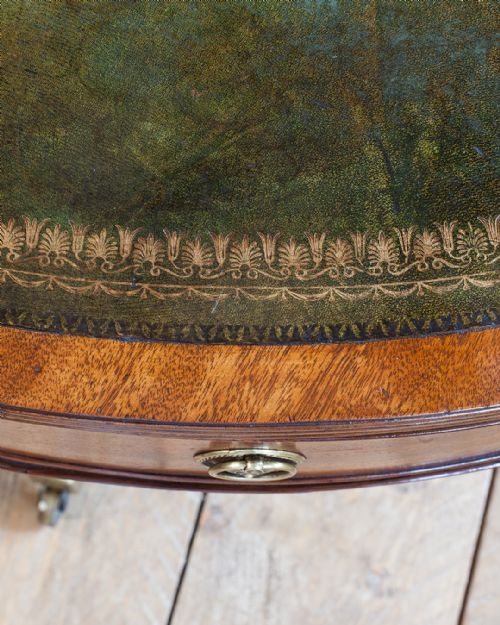 SUPERB REGENCY MAHOGANY DRUM TABLE - ADDITIONAL PHOTO 6
