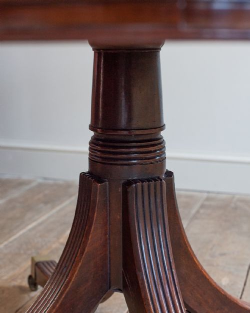 SUPERB REGENCY MAHOGANY DRUM TABLE - ADDITIONAL PHOTO 7