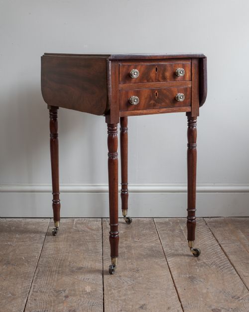 REGENCY MAHOGANY WORK TABLE