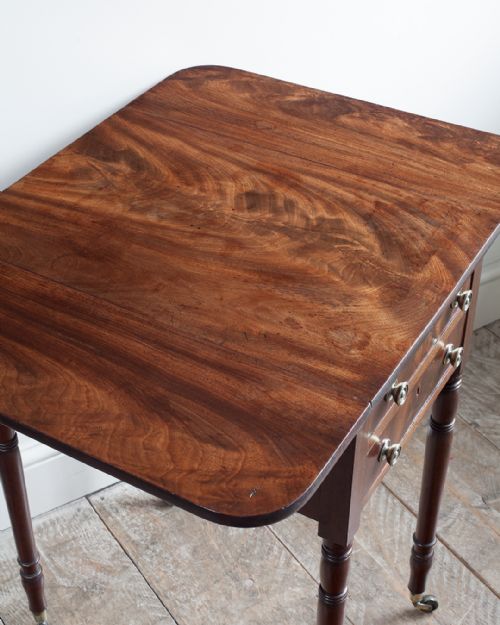 REGENCY MAHOGANY WORK TABLE - ADDITIONAL PHOTO 6