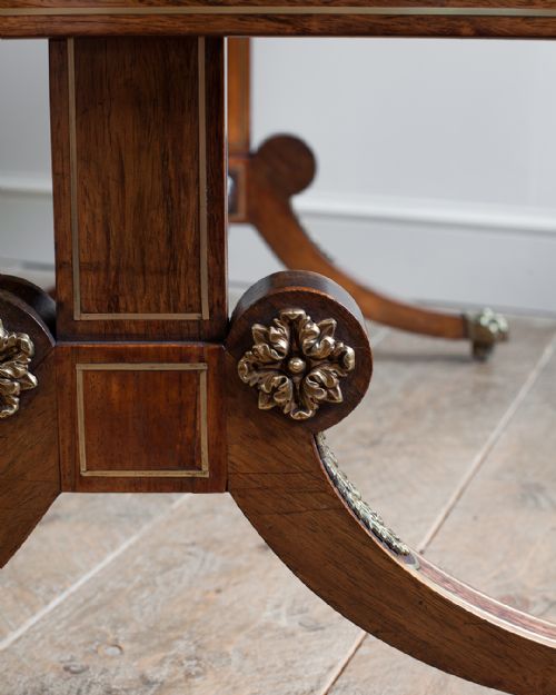 STUNNING REGENCY ROSEWOOD SOFA TABLE - ADDITIONAL PHOTO 5